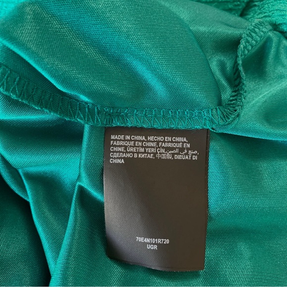 OFF  BEBE TEAL BODYCON RIBBED CUTOUT MINI DRESS - Picture 8 of 15